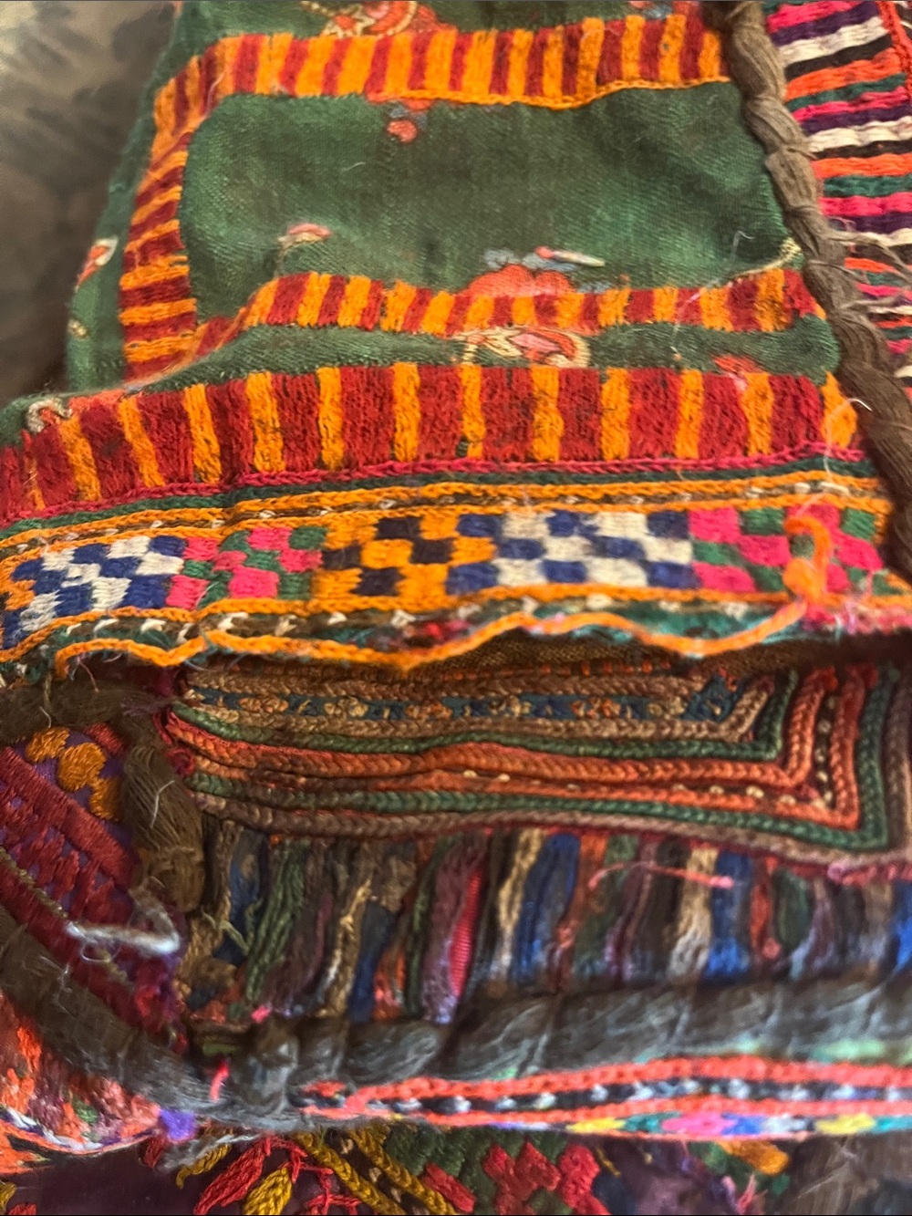 Heavy Banjara Gypsy Handmade Indian Tapestry Wallhanging - Picture 16 of 16